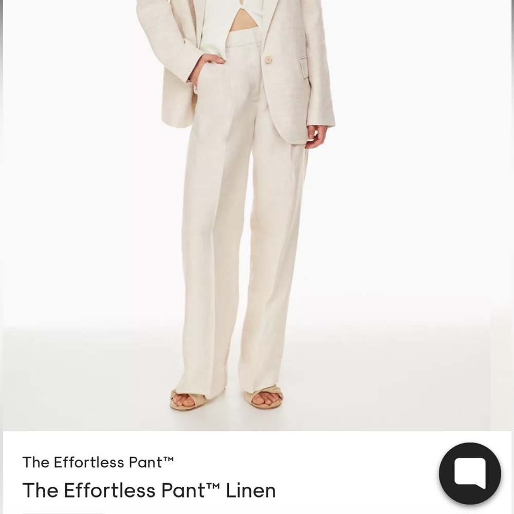 Aritzia Linen Effortless Pants